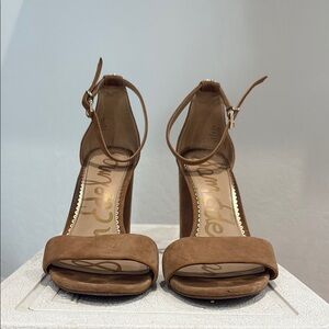 Sam Edelman Tan Heeled Sandals size 9.5